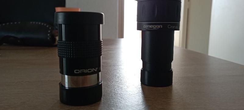 Oculaire  cronus 2.5mm et orion sirius 25 mm