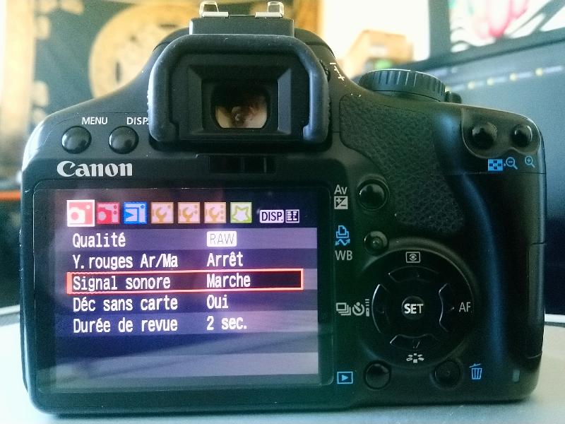 Canon EOS 450D défiltré total