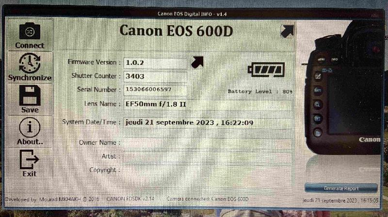 canon 600D + accessoires canon 600D + accessoires