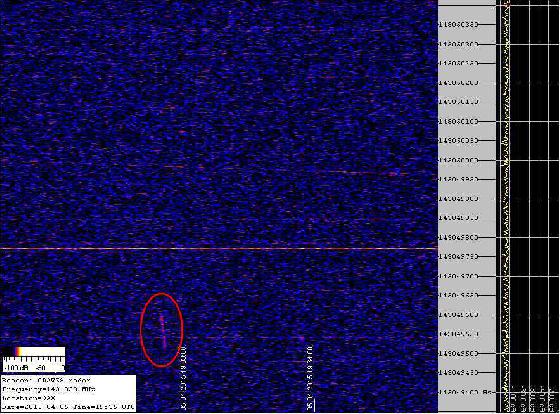image radar de bolide