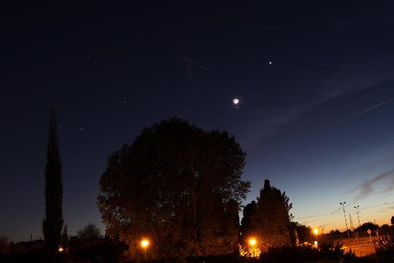 Orion et conjonction