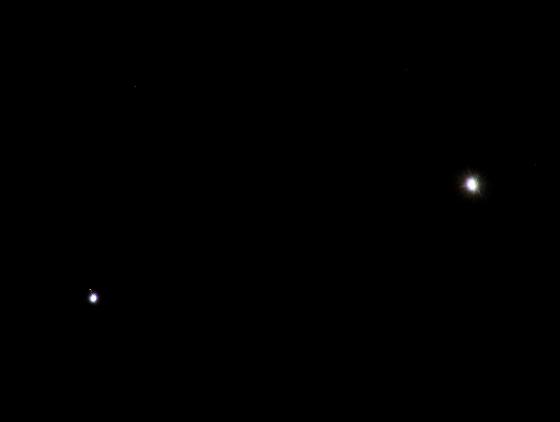 Conjonction Jupiter Venus