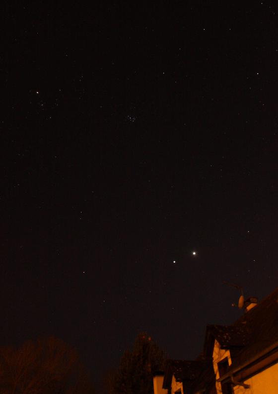 Jupiter, Vénus et lampadaire...