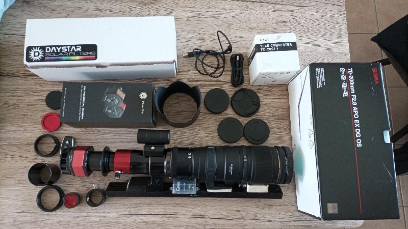 Vend daystar quark + objectif filtre erf etc