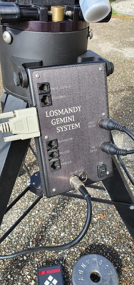 Monture GM8 / Gemini1 losmandy avec upgrades et trepied