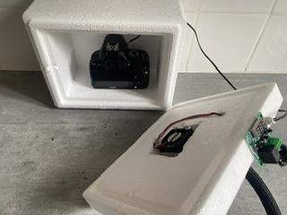 Darkbox avec sonde et thermomètre apn caméra Darkbox avec sonde et thermomètre apn caméra