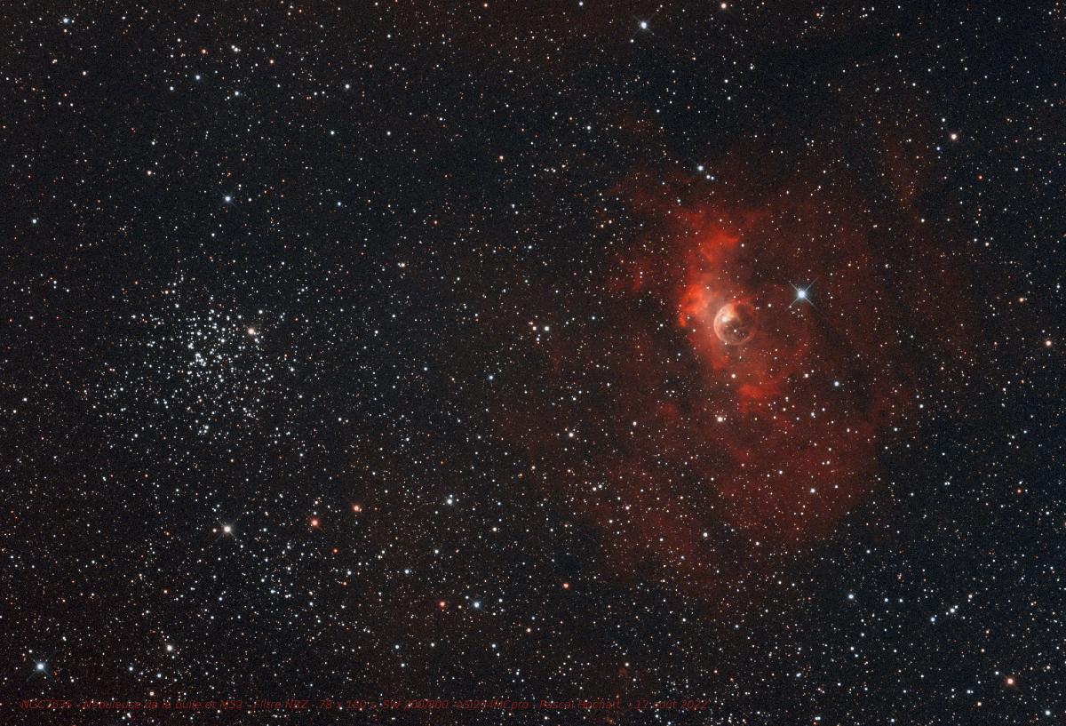 NGC7635 et M52 le 12 août 2022