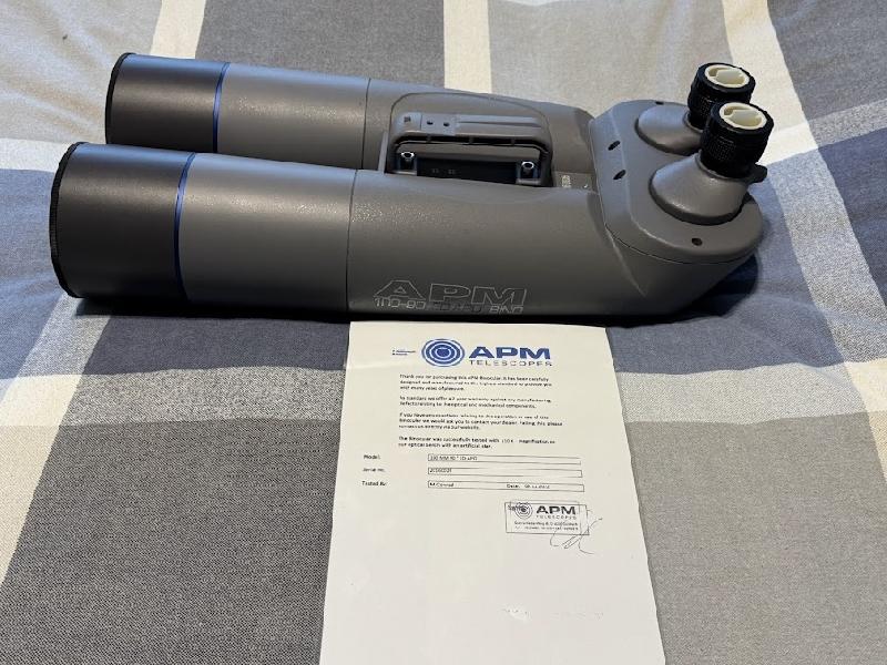 Jumelles APM 100 ed apo 90 + Bras de fourche +Case Geoptik