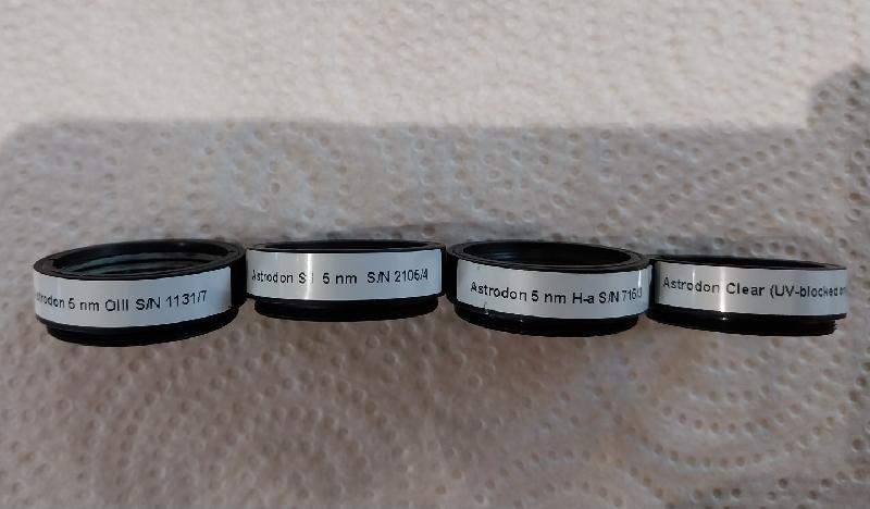Lot fitres astrodon 31,75mm Lot fitres astrodon 31,75mm
