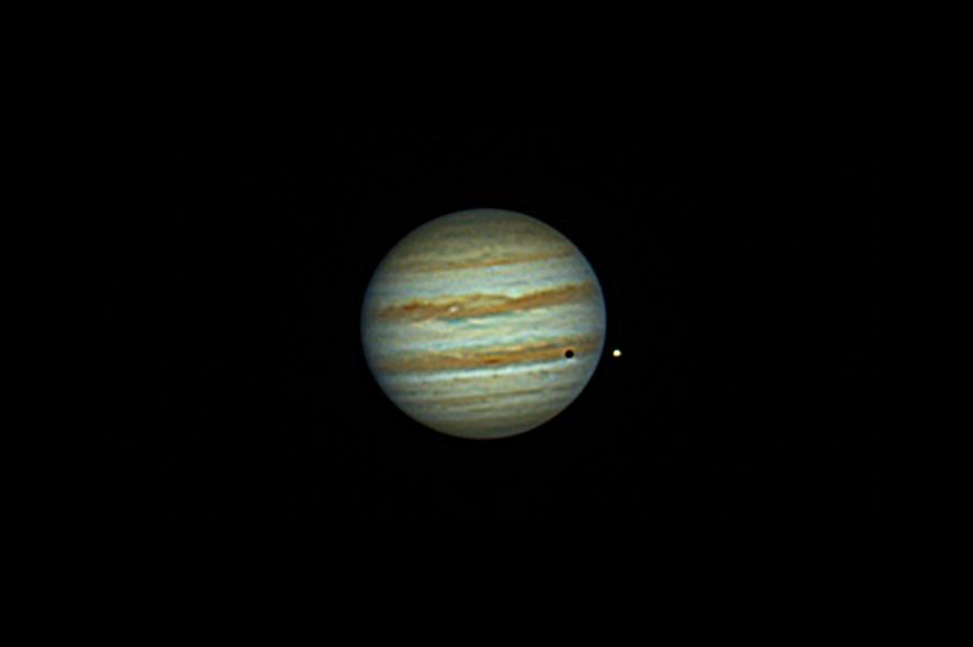 Jupiter + Io + ombre Jupiter + Io + ombre