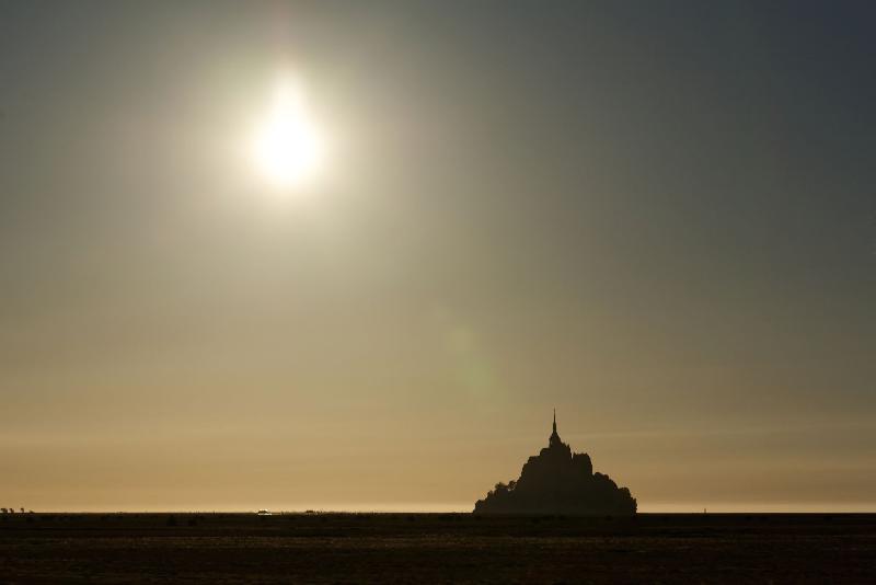 Eclipse au Mont Saint Michel - 20h34