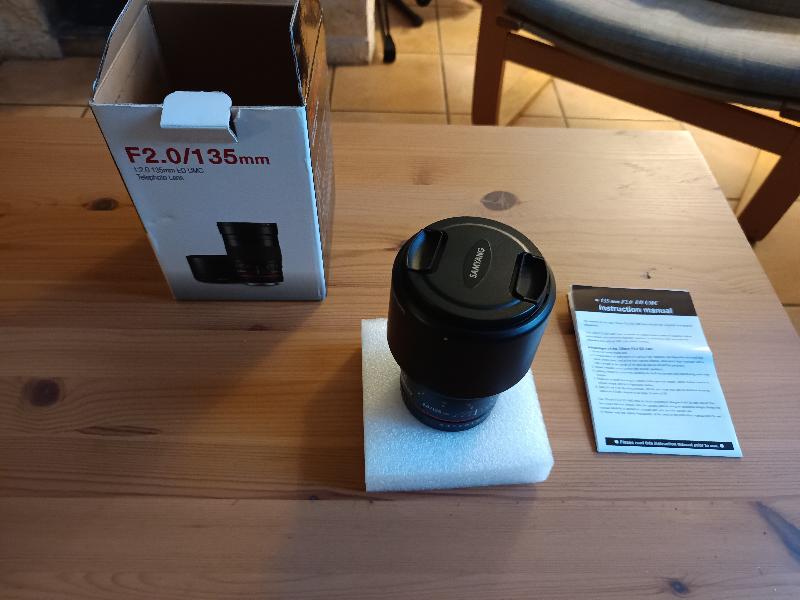 Samyang 135 F2 comme neuf monture canon