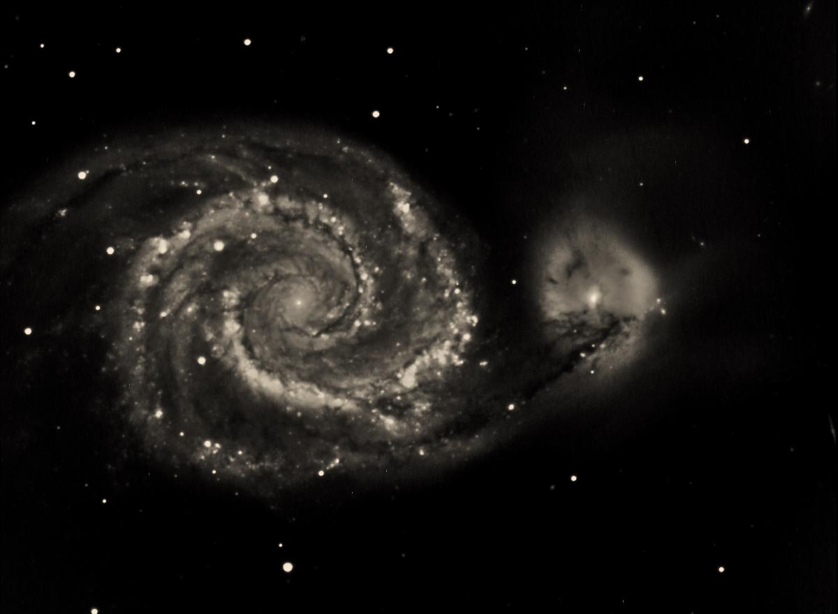 M51 - La galaxie du chien de chasse M51 - La galaxie du chien de chasse