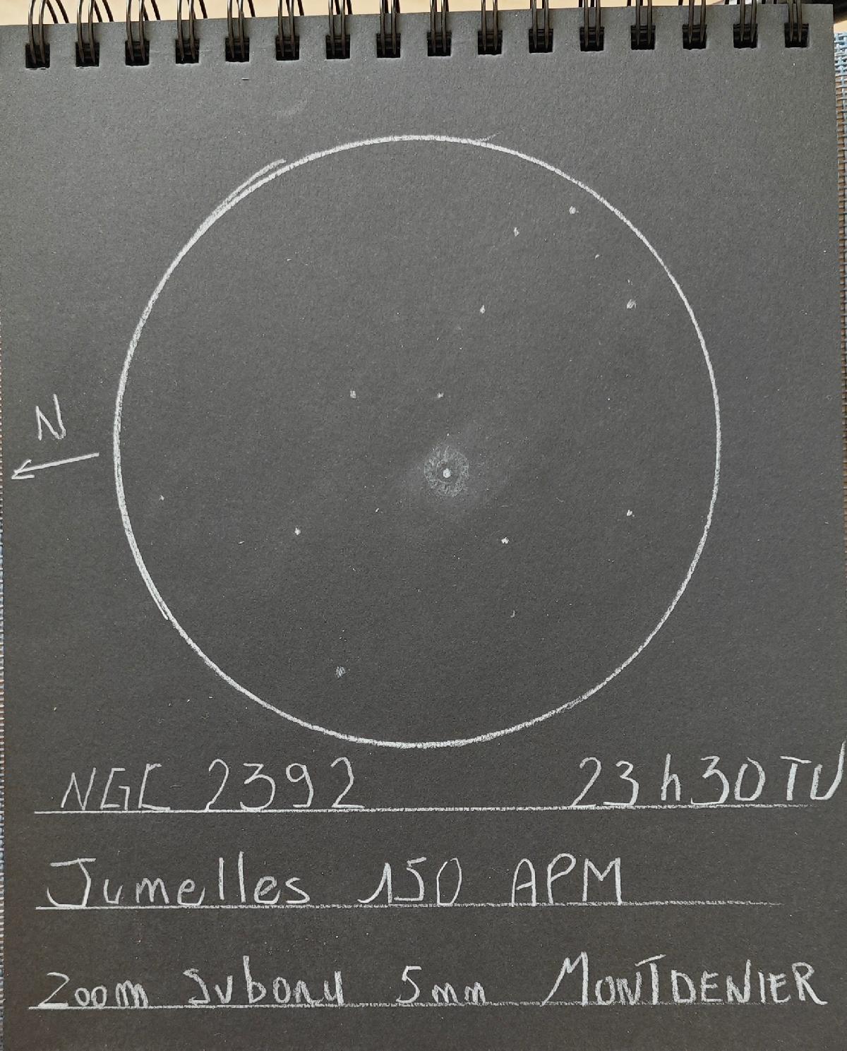 NGC2392 Jumelles 150 mm 