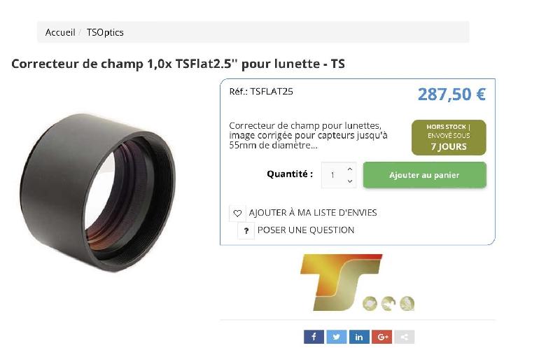 Lunette TS APOTriplet 80/480 2.5 RAF Lunette TS APOTriplet 80/480 2.5 RAF