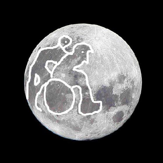 Lune fauteil roulant