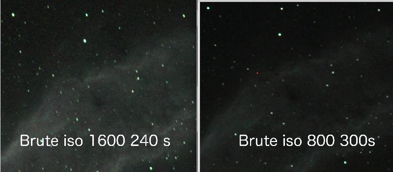 Comparaison suivi Astrotrac 240 et 300 s Comparaison suivi Astrotrac 240 et 300 s