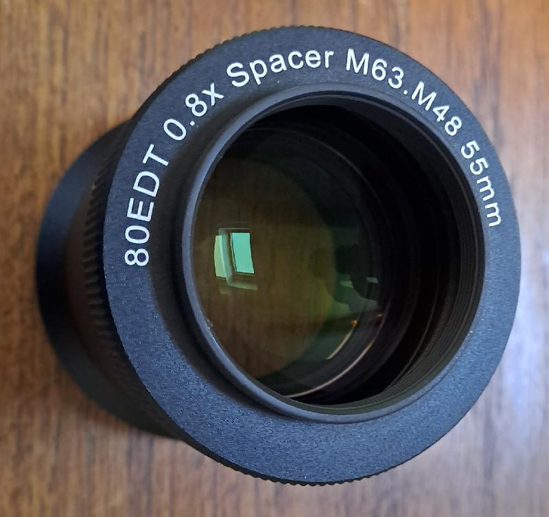 Réducteur Altair 0,8x M63 pour lunette 80ED NEUF