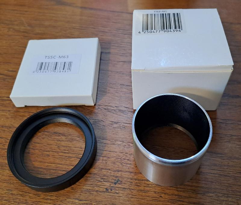 Adaptateur astro M63 vers 2" coulant neuf