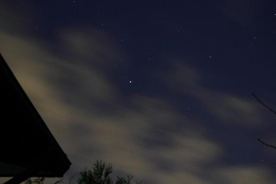 Mars dans le ciel du matin