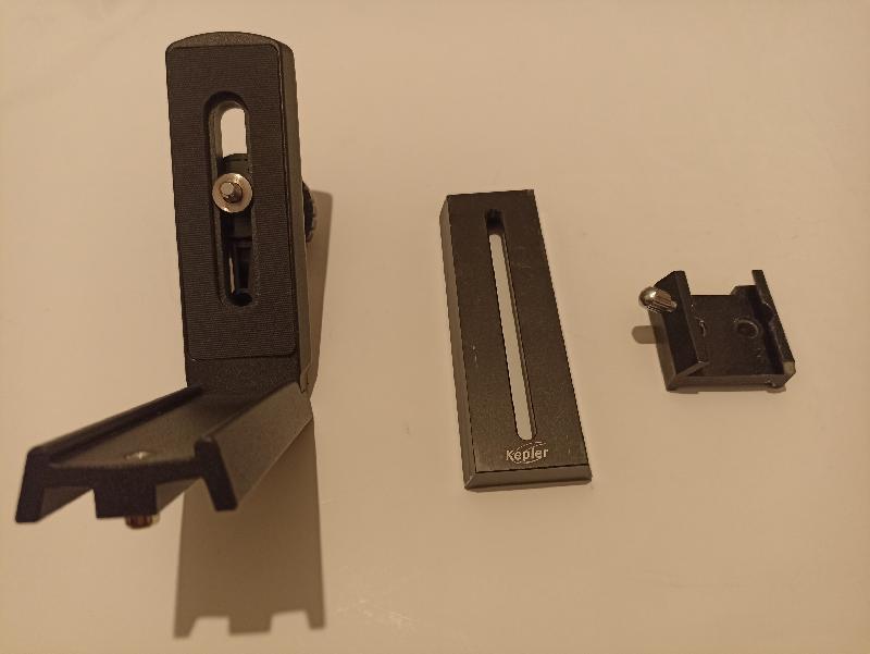 Accessoires astronomie (queue d'aronde, équerre...)