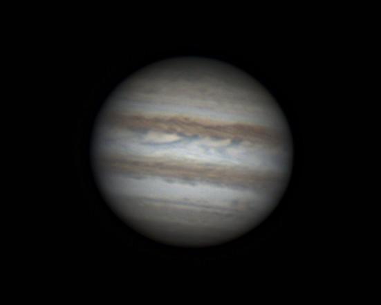 Jupiter moins bleue