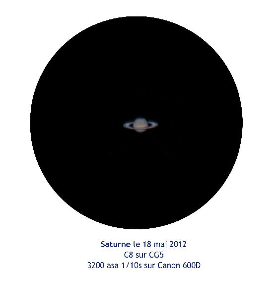 Saturne dans le champ18 mai 2012