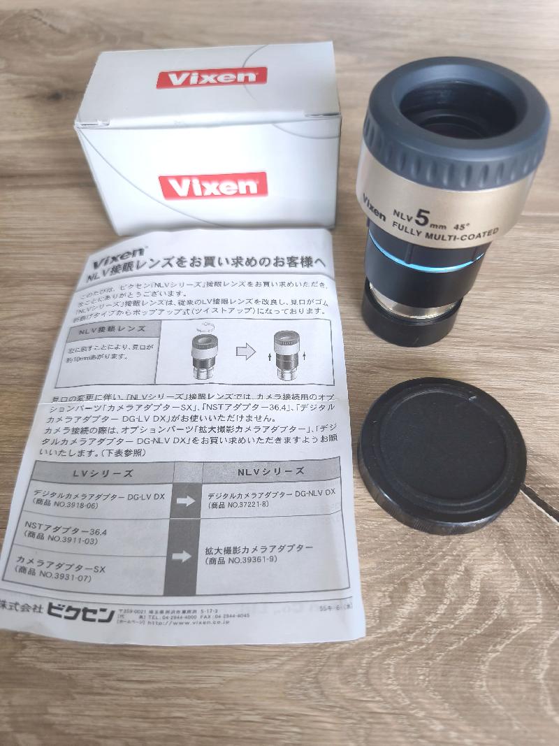 Oculaire Vixen NLV 5 mm – Fabrication japonaise État comme neuf