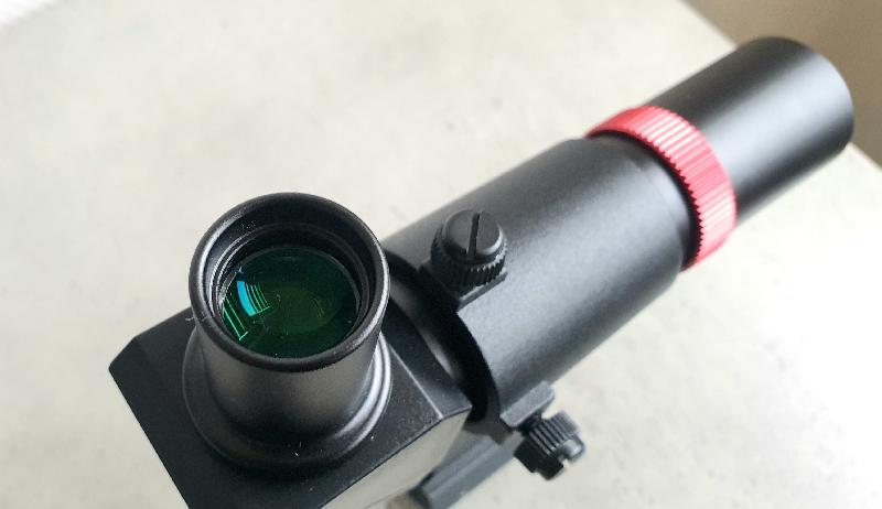 Chercheur 6x30 coudé réticulé redressé