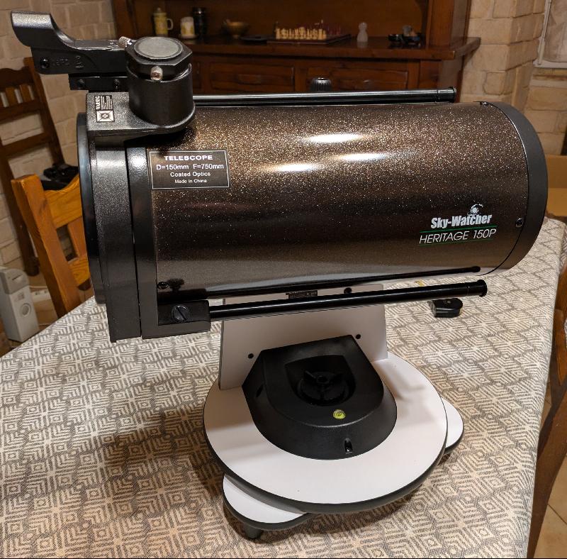 Vente Skywatcher Héritage 150/750 comme neuf Vente Skywatcher Héritage 150/750 comme neuf