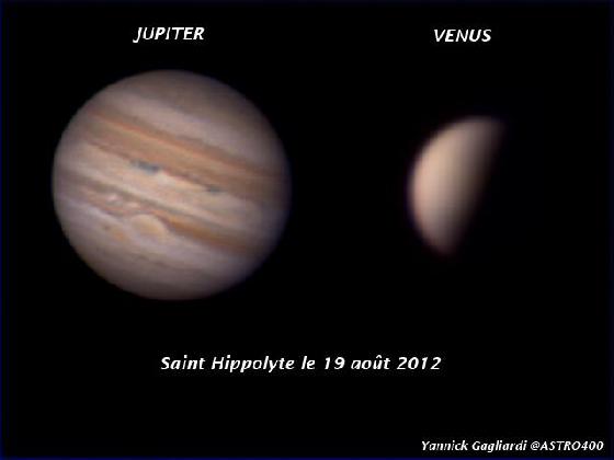 Jupiter et Vénus Jupiter et Vénus