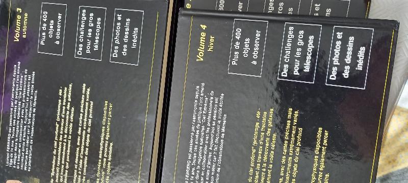 Vends les 4 volumes de l'atlas "Splendeurs du ciel profond " de Laurent Ferrero