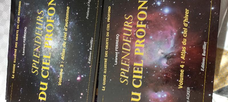 Vends les 4 volumes de l'atlas "Splendeurs du ciel profond " de Laurent Ferrero