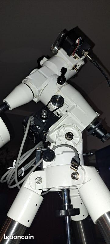 Monture EQ5 motorisée OnStep (GoTo) + trépied acier + alim 10A + 3 contrepoids