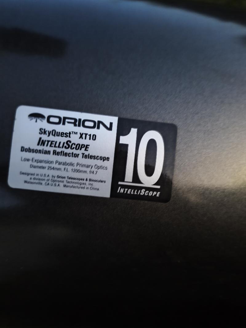 XT10 - étiquette specs