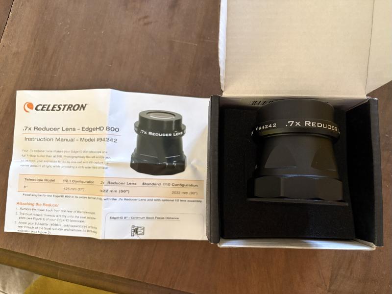 Telescope celestron C8 EDGE HD + réducteur + EAF