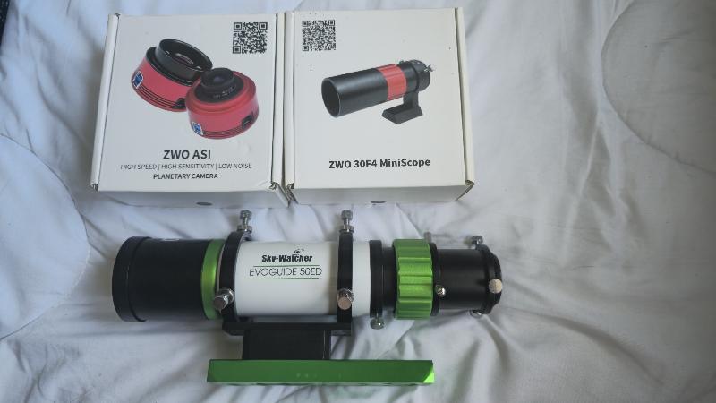 Sky-Watcher Evoguide 50ED + ZWO ASI120MM Mini + ZWO 30F4