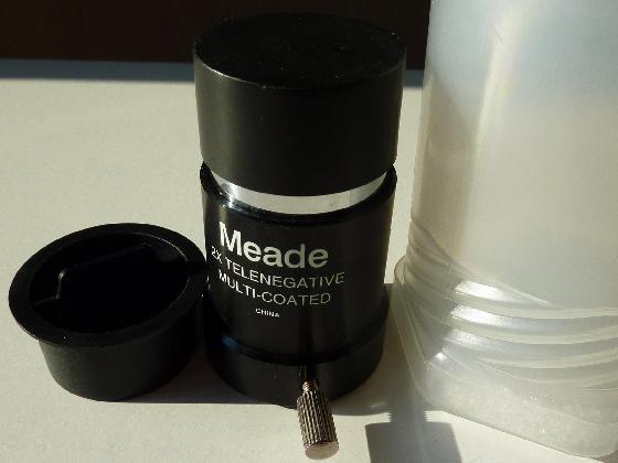 Barlow 2x MEADE courte (70mm) coulant 31,75 Barlow 2x MEADE courte (70mm) coulant 31,75