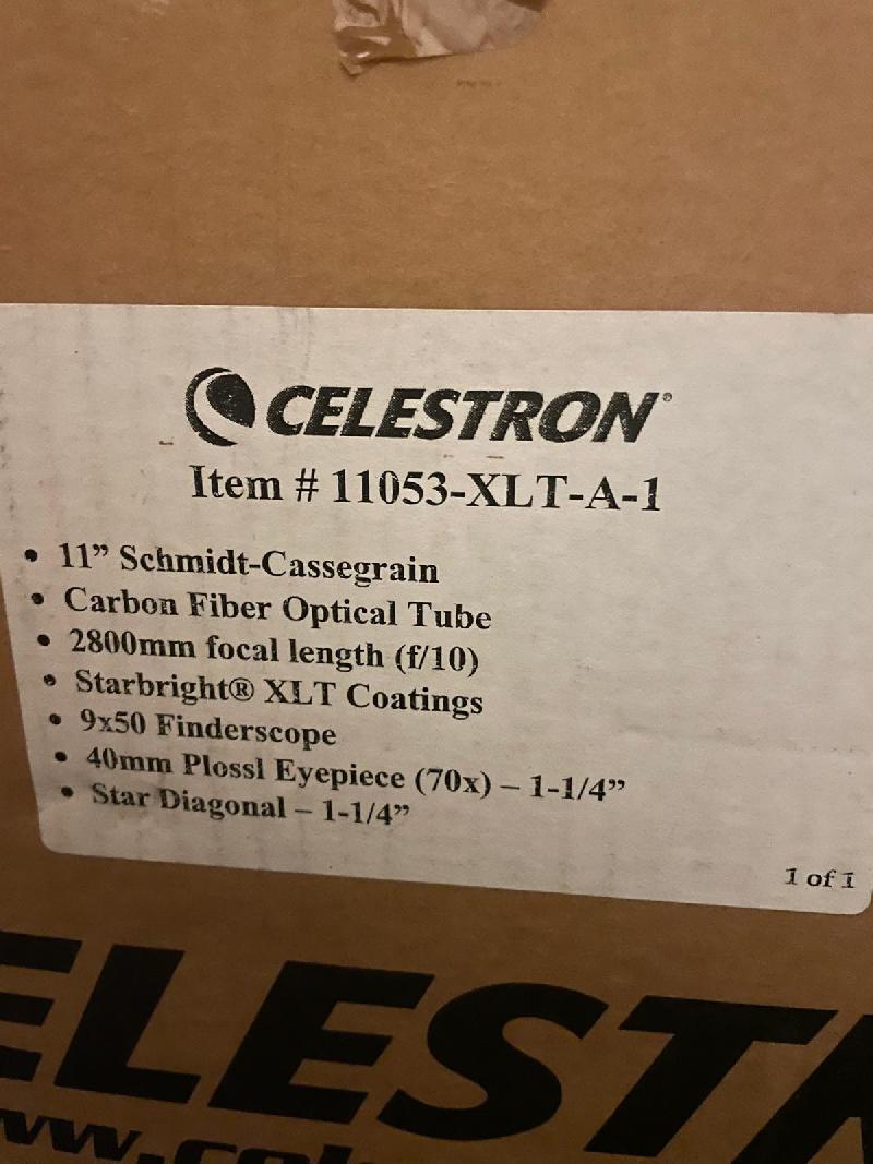 Celestron C11 complet 280mm avec Monture / Accessoires