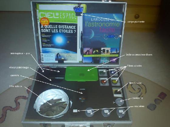 mallette d'astronomie