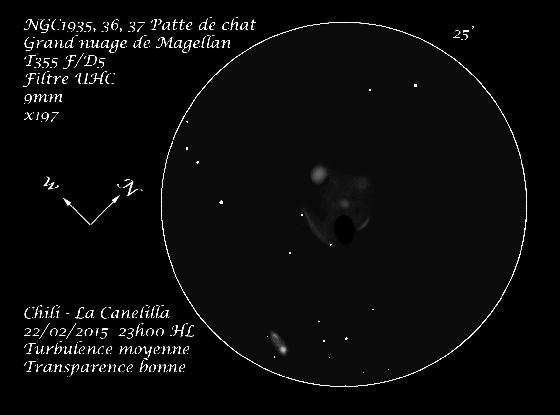 patte de chat NGC1935 36 37