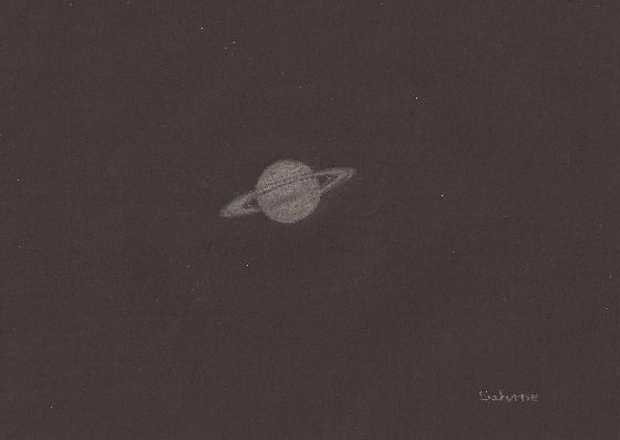 Premier dessin : Saturne