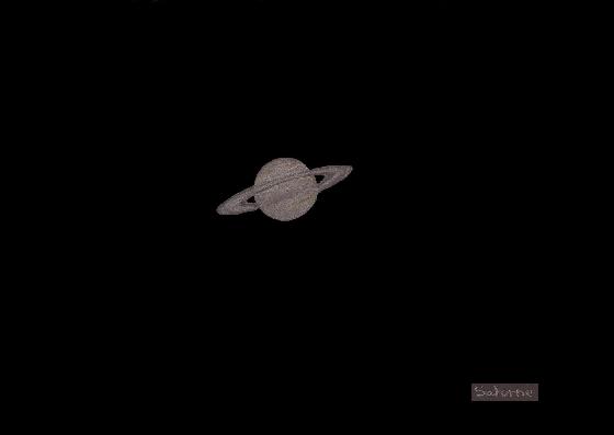 Premier dessin : Saturne + retouche