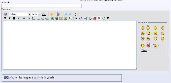 Fonction ajout galerie
