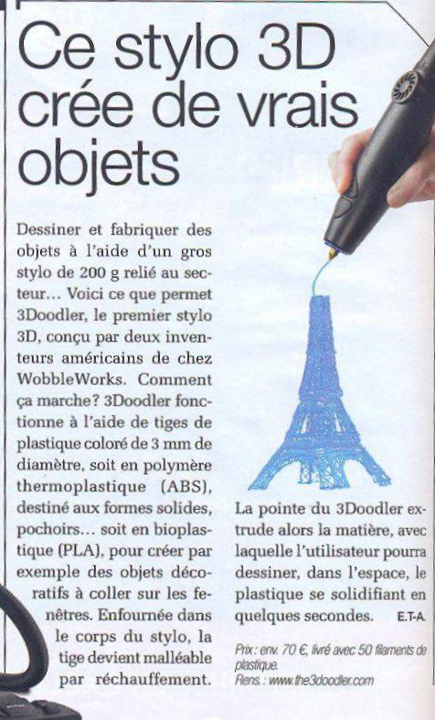 Impression 3D stylo