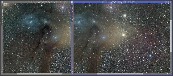 selection zones sombre et non