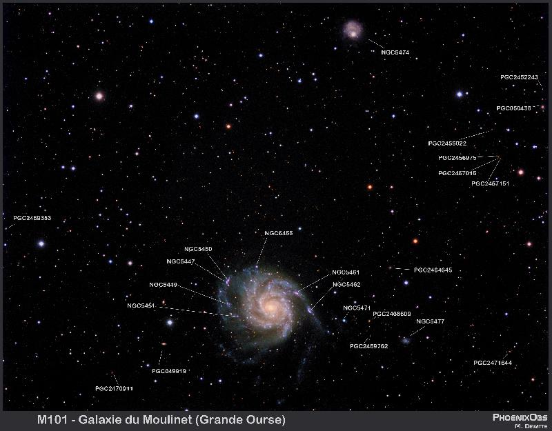 M101 - NGC5474 + PGCxxxxxx - annotée full M101 - NGC5474 + PGCxxxxxx - annotée full