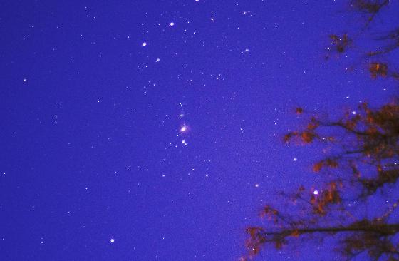 orion sans suivi en ciel pollué
