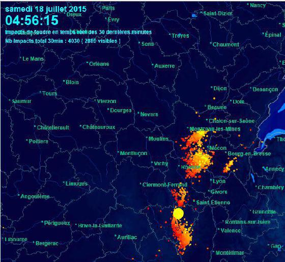 orages samedi 18 juillet 2015 orages samedi 18 juillet 2015