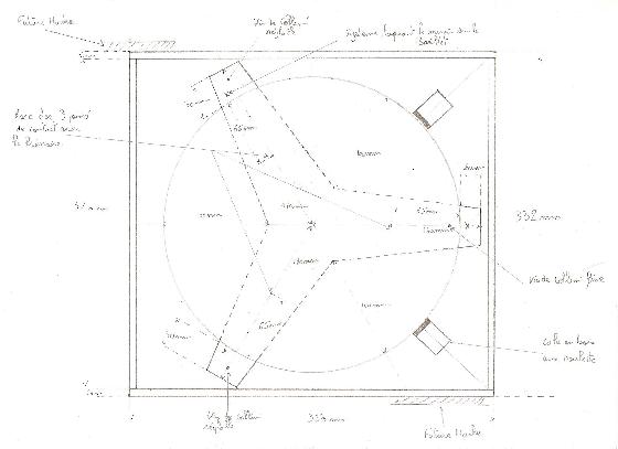 Cage primaire vue de dessus